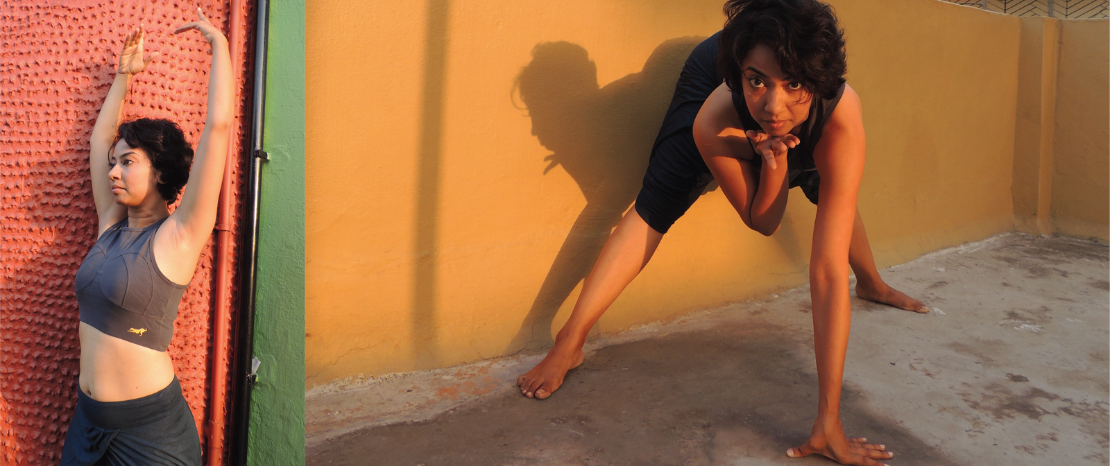 Dancer Paramita Saha dancing in Proyog Yoga Apparel