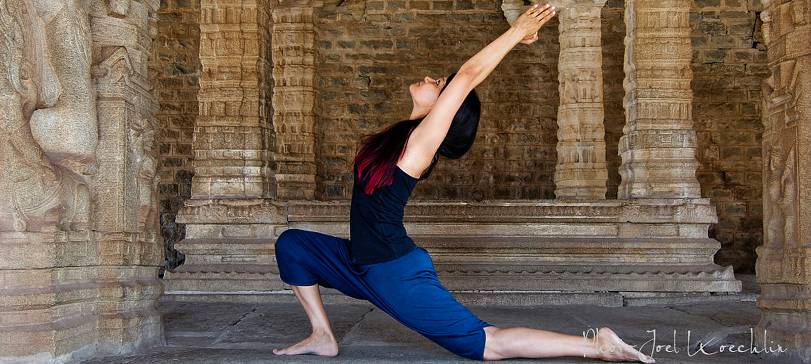 Pragya Bhatt in Proyog Apparel for her book Beyond Asanas