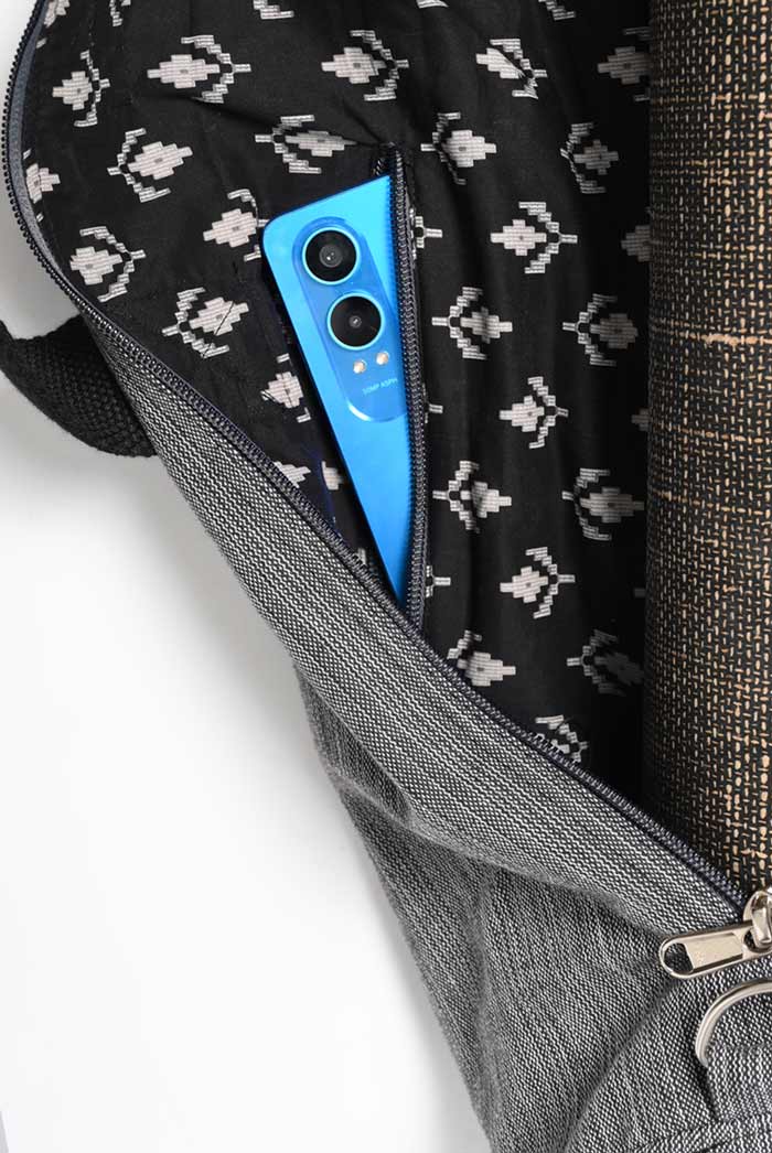 Yoga Mat Bag Adjustable Sustainable I Bharat | Slate