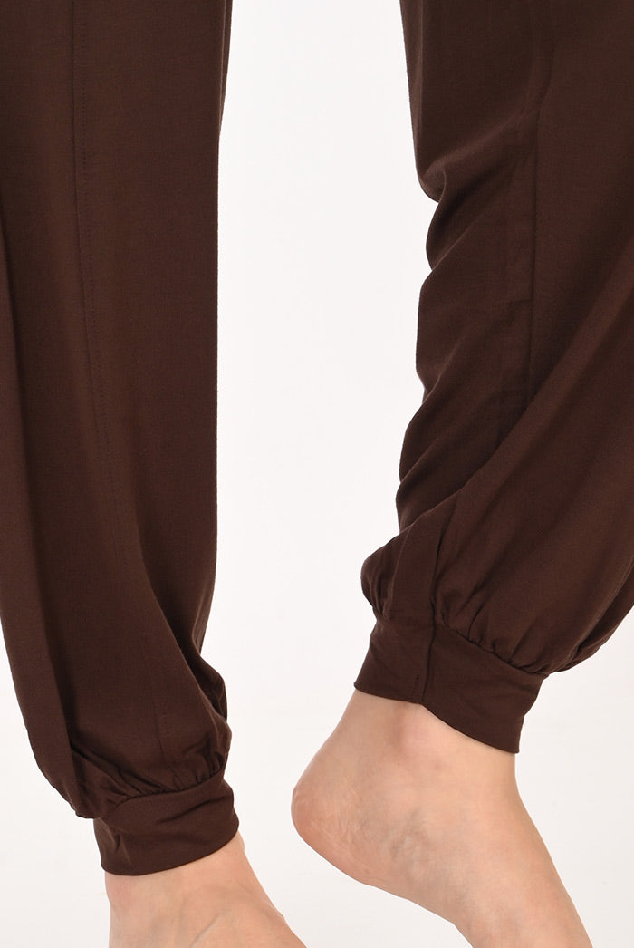 Proyog Relaxed Yoga Harem Pants I Bindu Brown