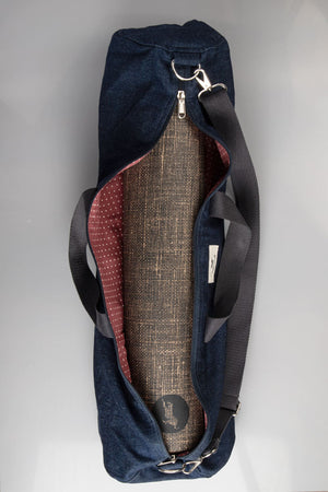 Yoga Mat Bag Adjustable Sustainable I Bharat Denim