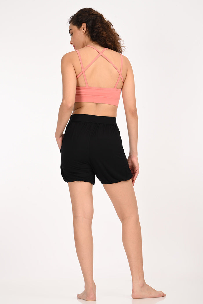 Proyog Yoga Shorts Stretch I Padma Black