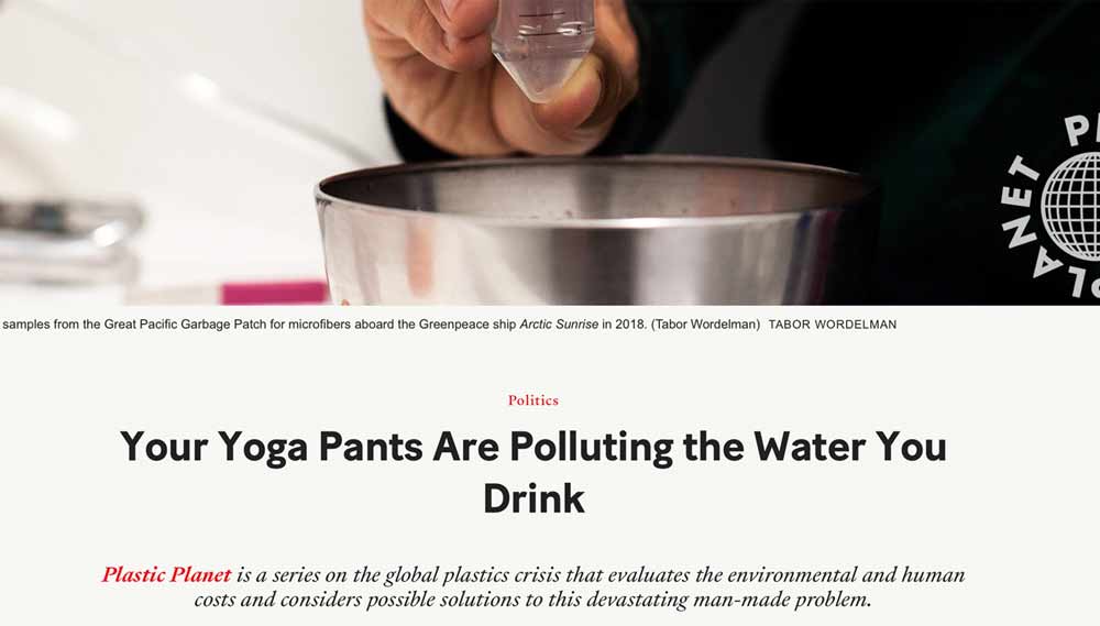 Your Yoga Pants Are Polluting the Water You Drink