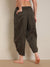 Proyog Ankle Length Easy Yoga Pants with Pockets  Linen I Kosa Olive