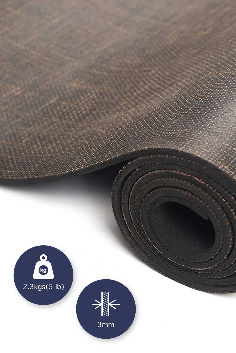 Proyog Eco Friendly Extra Grip Yoga Mat Natural Jute and Rubber I Beng