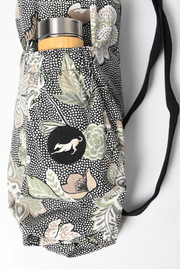 Yoga Mat Bag Adjustable Sustainable I Bharat | Black Polka
