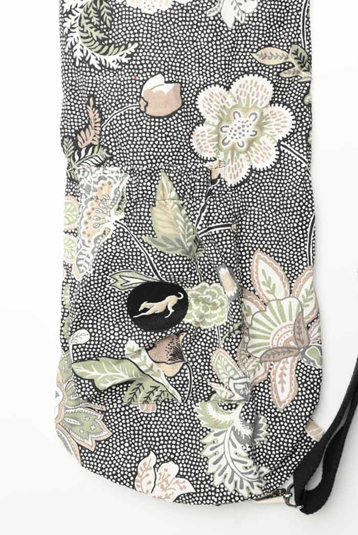 Yoga Mat Bag Adjustable Sustainable I Bharat | Black Polka