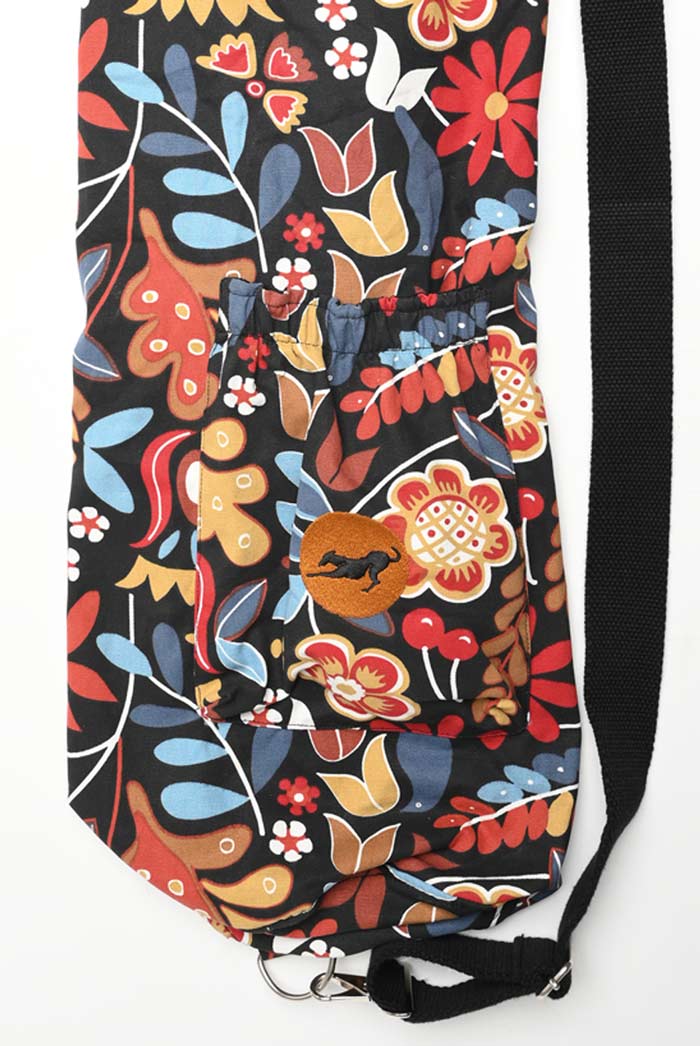 Yoga Mat Bag Adjustable Sustainable I Bharat | Red Floral