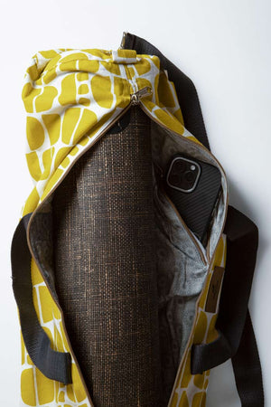 Yoga Mat Bag Adjustable Sustainable I Bharat | Yellow