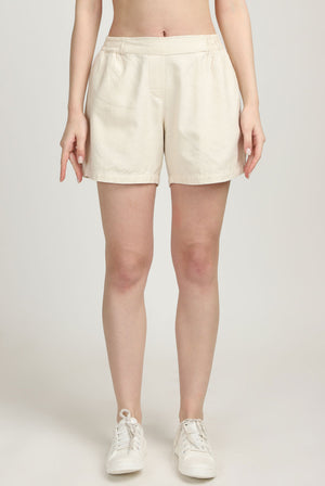 100% Cotton Yoga Shorts Front View