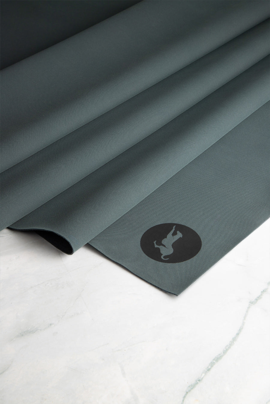 Natural Rubber Travel Mat Logo Detail