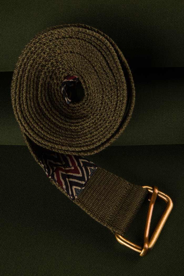 Proyog Yoga Long Belt Yoga Props Cotton I Bandha Olive