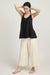 Women's Camisole Linen I Vama Black