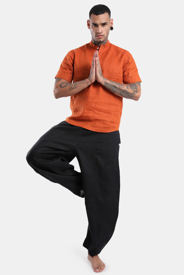 Proyog Yoga Short Kurta Men's |Vana Rust