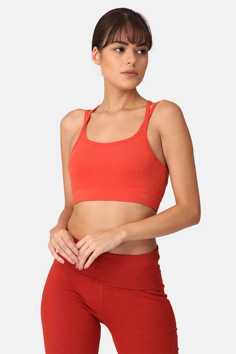 Organic cotton store yoga bra