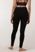 Girl in Black Yoga Leggings in Organic Cotton Back View