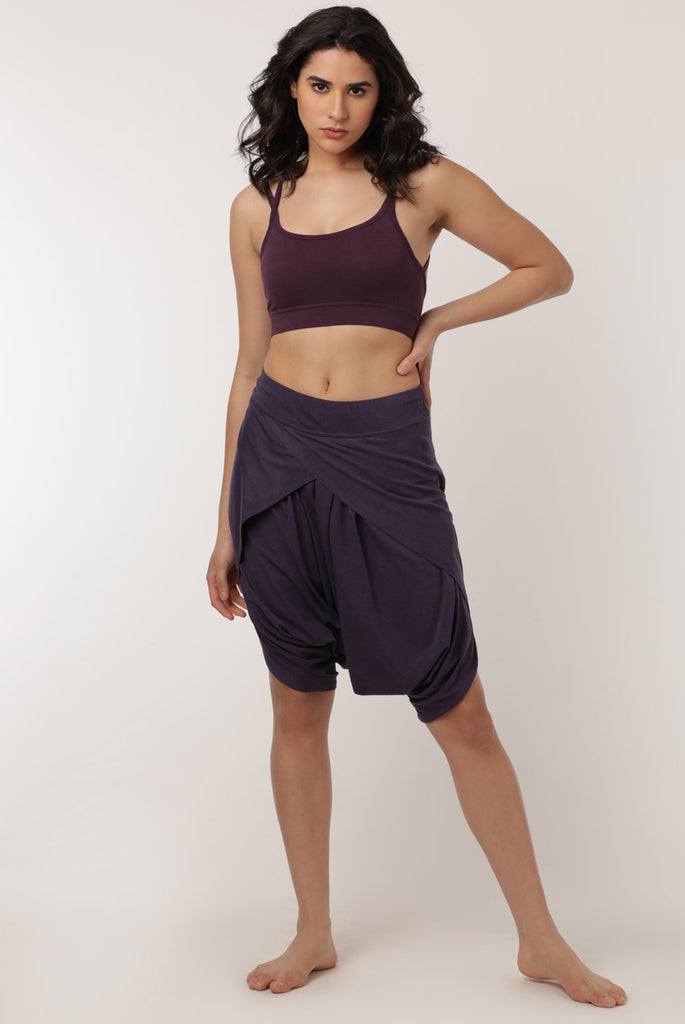 Buy PROYOG Women Loose Pants Yoga Dhoti Pants Relaxed Comfort in Organic  Cotton Bamboo Grey (X-Large) at