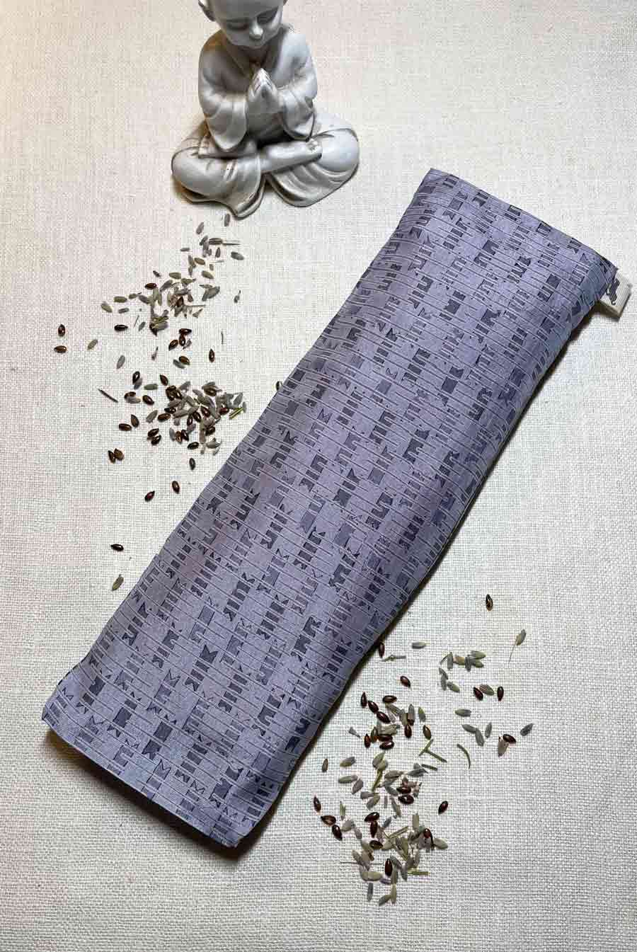 Lavender Eye Pillow Yoga Meditation Silk I Nidra Lavender Print