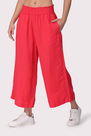 Ankle Length Pants. 100% Linen. Pockets.