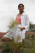 Womens Summer Shorts 100% Linen I Chakra White