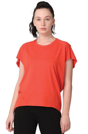 Yoga Top. Yoga T-shirt. Organic Cotton. Front.
