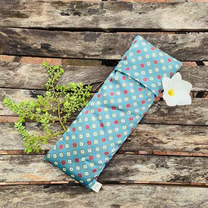 Bandhani Silk Eye Pillow with Lavender and Flaxseed Filling