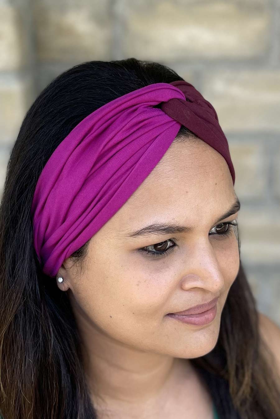 Sukha Headband Two Tone: Beetroot